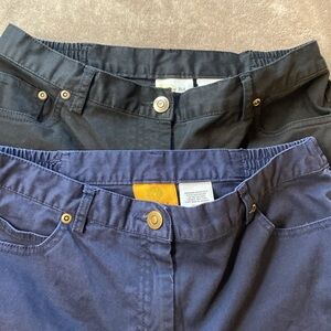 Ruby Rd. Size 4P bundle of two pants 1 black 1 blue